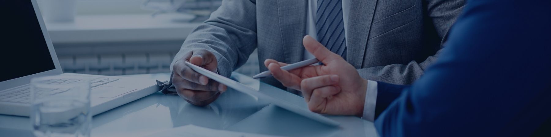 People looking at document